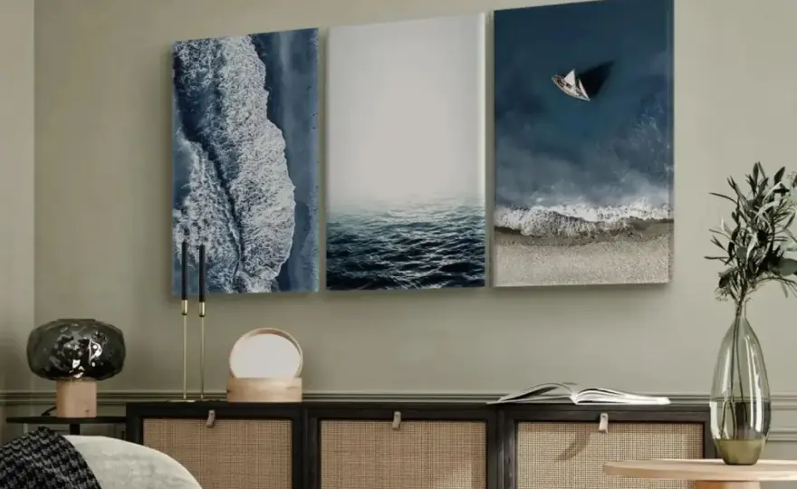 Marco tríptico para decorar una pared sin errores