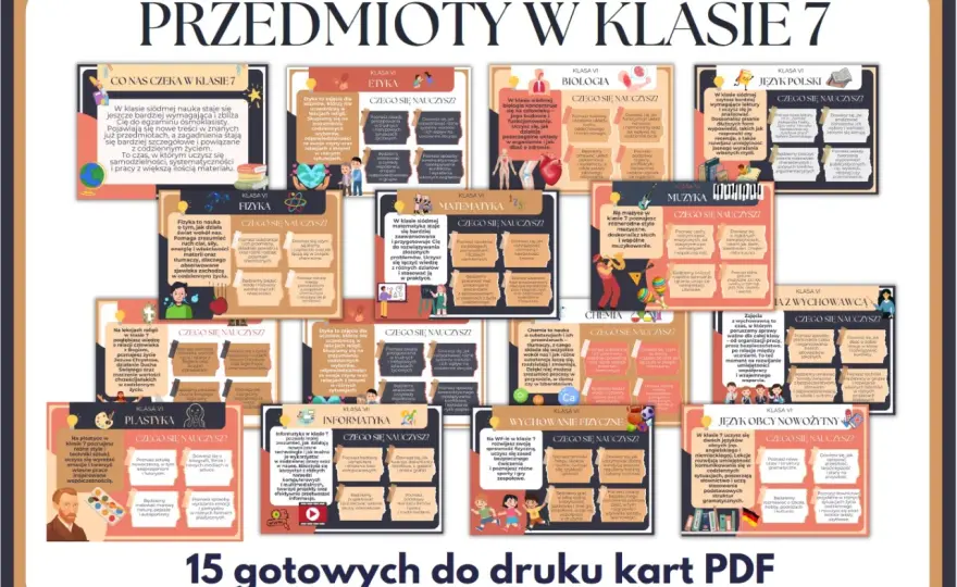 Przedmioty w 7 klasie - Poznaj pełną listę i przygotuj się na zmiany