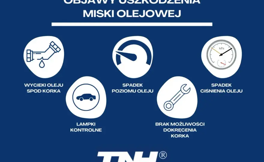 Pęknięta miska olejowa - objawy, skutki, koszty naprawy