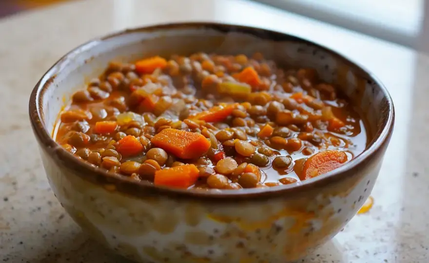Linsgryta med röda linser - snabb, krämig och riktigt smakrik