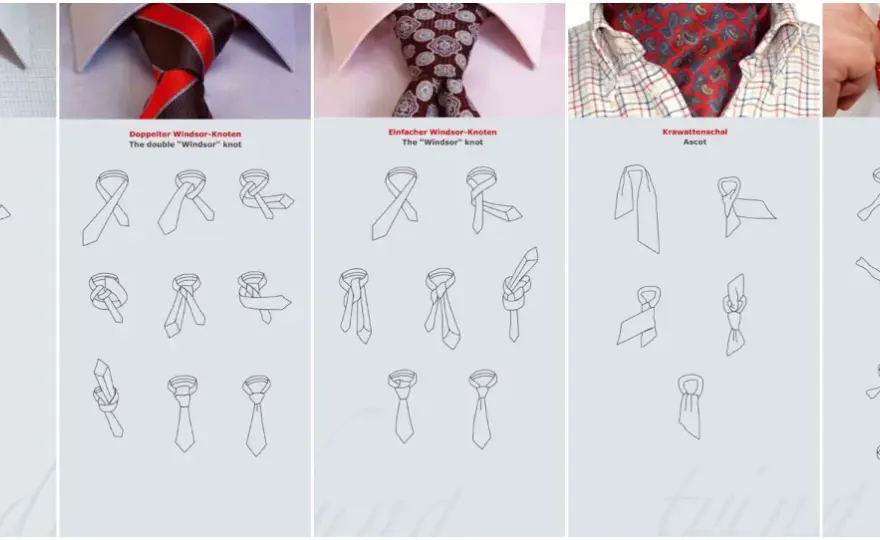 Schmale Krawatte binden - Der perfekte Knoten & Look