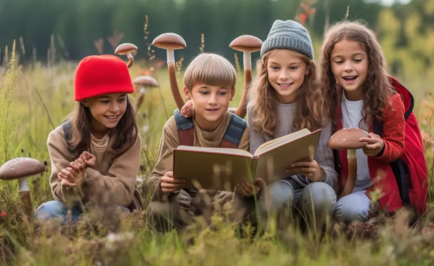 Budowa grzyba dla dzieci - klasa 2, 3, 5