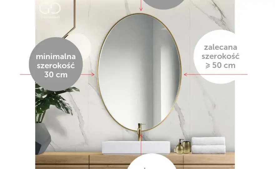 Jaki rozmiar lustra do łazienki? Idealne wymiary i proporcje
