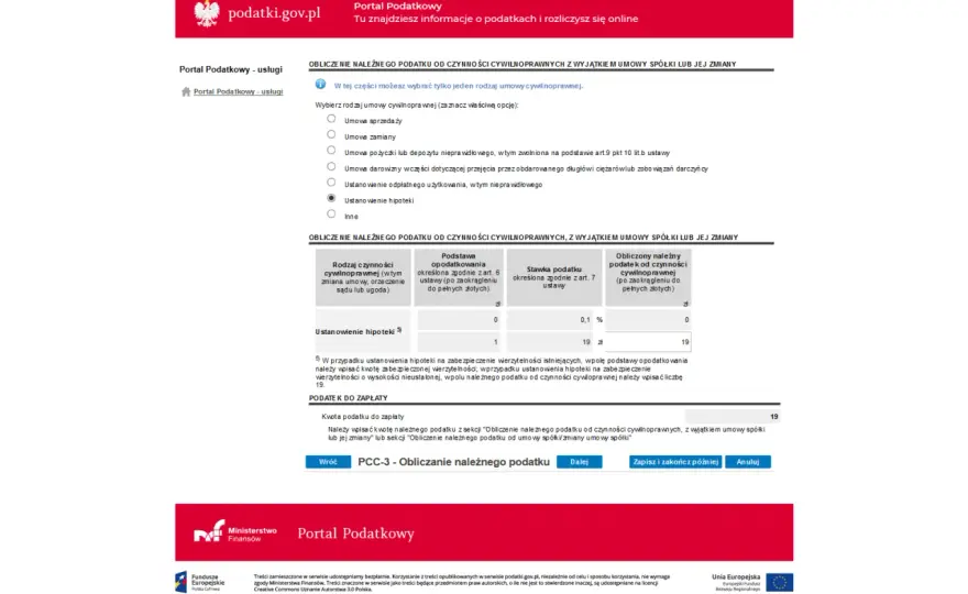 PCC-3 przy hipotece: jak poprawnie wypełnić i złożyć formularz