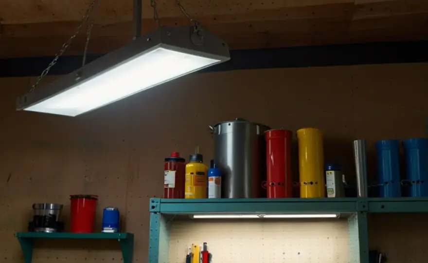 Kolorowa lampa garażowa - stylowe rozwiązanie do Twojego garażu