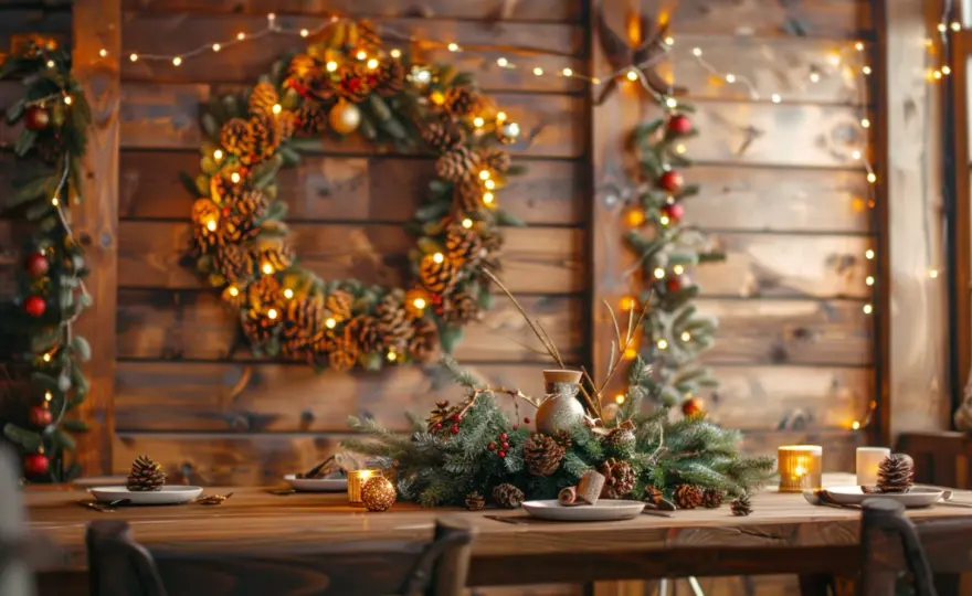 Ozdoby świąteczne na stół i ścianę: 7 inspiracji