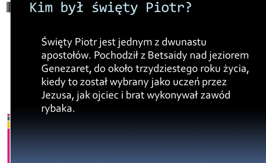 Kim był Święty Piotr - poznaj niezwykłą historię pierwszego papieża