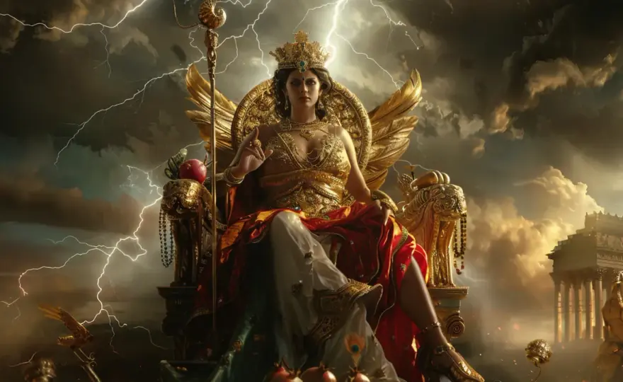 Hera, bogini w mitologii greckiej - jej rola, atrybuty i mitologiczne historie