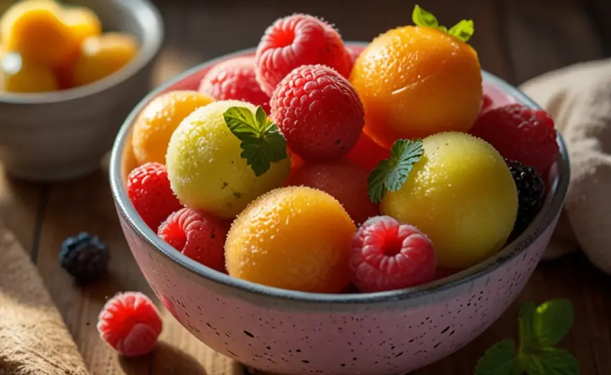 Sorbet owocowy bez cukru: Letnie orzeźwienie w zdrowej wersji