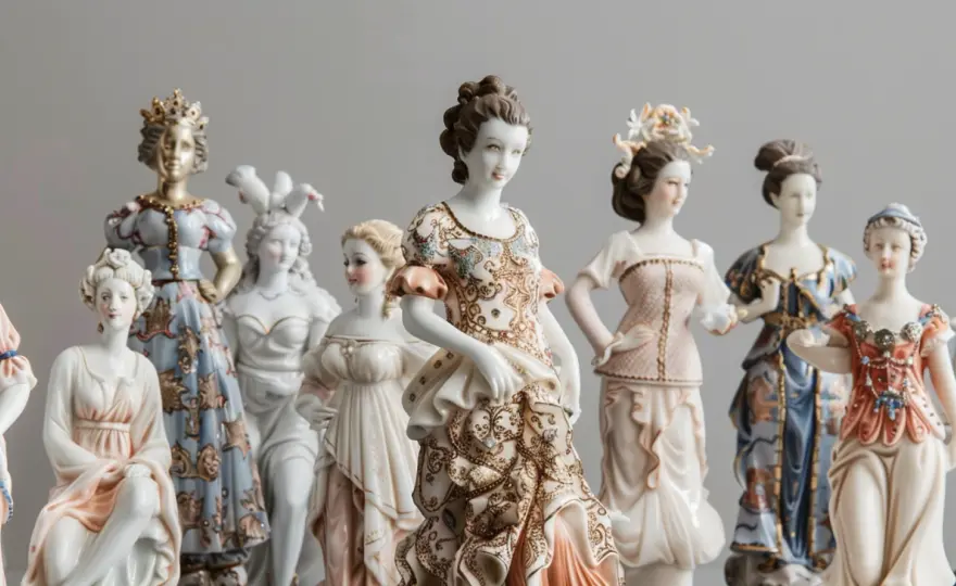 Seria Feston Ćmielów: odkryj urok porcelanowych figur feston