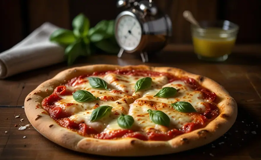 Szybka margherita: Klasyczna pizza na cienkim cieście w 30 minut