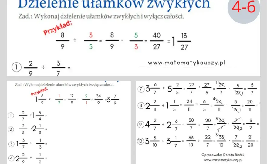 Obliczanie ułamków zwykłych dla początkujących: kompletny poradnik obliczania