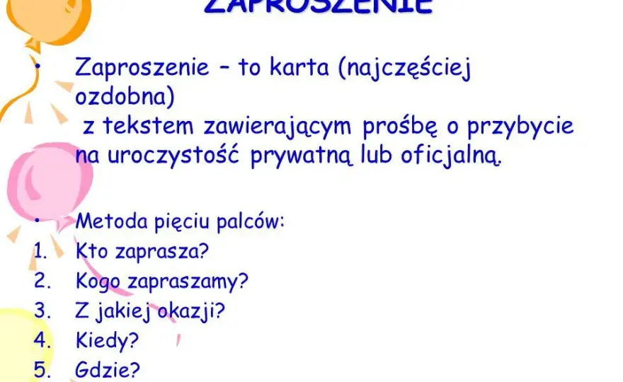 Jak napisać zaproszenie bez błędów – praktyczne porady i gotowe szablony