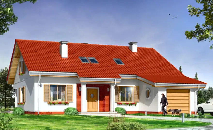 Dom z czerwoną dachówką: jak stworzyć stylowy i trwały projekt
