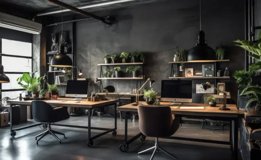 Biuro w stylu industrialnym: Jak stworzyć wyjątkową przestrzeń