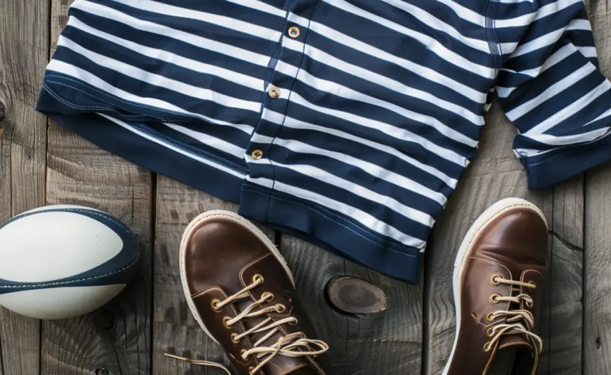 Bluza rugby - styl sportowo-elegancki dla mężczyzn z klasą.