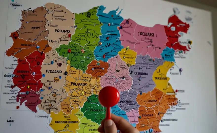 Czy mapa Polski do zaznaczania uwieczni Twoje podróże? Poradnik
