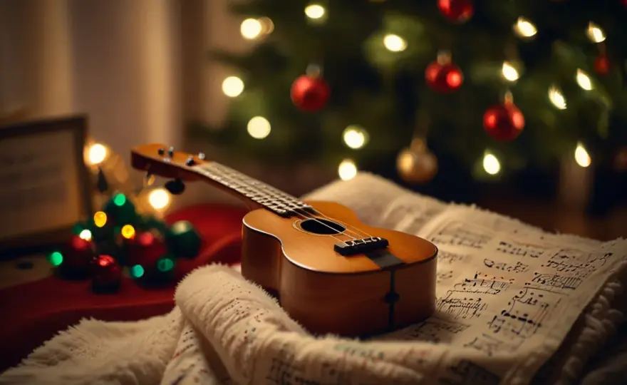 Kolęda "Wśród nocnej ciszy" na ukulele: nauka łatwych chwytów