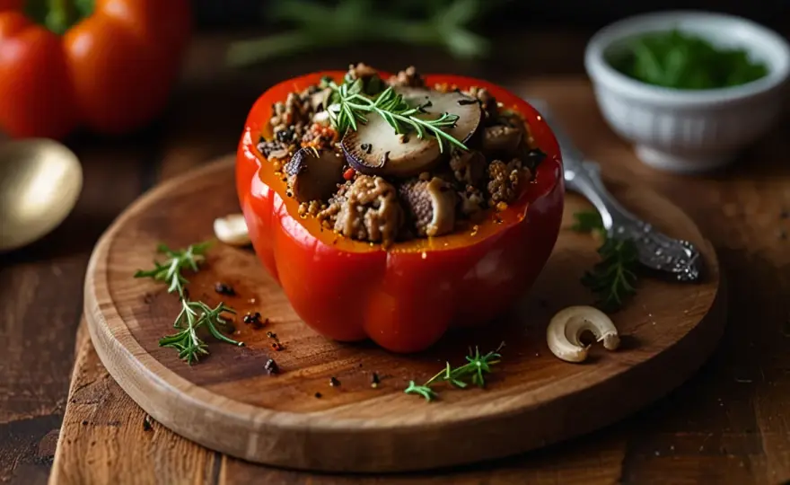 Keto papryka faszerowana: przepis na niskowęglowodanowy posiłek