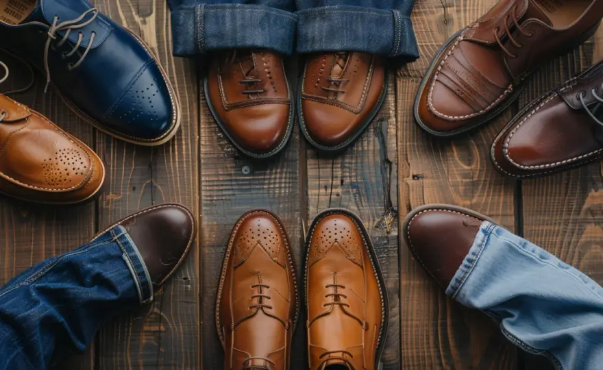 Kombinacje butów do marynarki i jeansów - pomysły na elegancki look.
