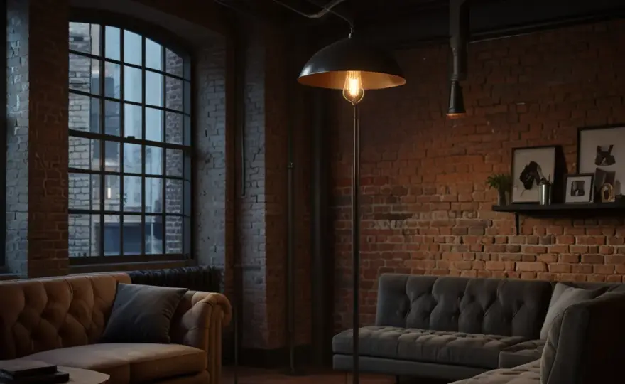 Lampa podłogowa retro: Czy lampa podłogowa retro pasuje do industrialnych wnętrz?