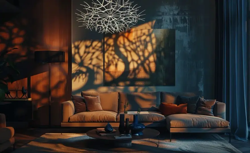 Lampa pająk: Czy lampa pająk jest odpowiednia do salonu?