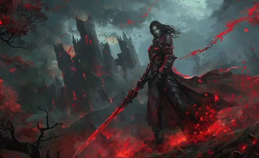 Knight Red - mroczna i tajemnicza gra o czerwonym rycerzu