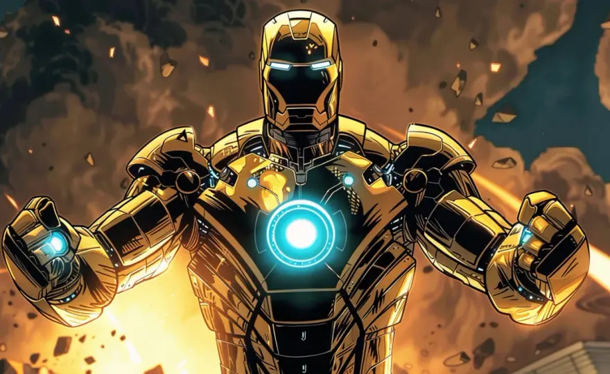 Iron Man - plakat z niesamowitym superbohaterem Marvela
