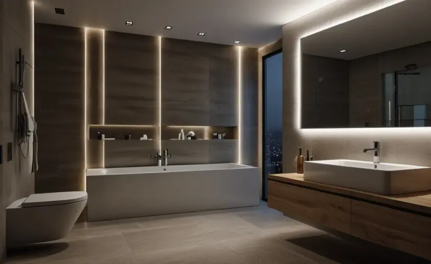 Listwa sufitowa LED w łazience: Nowoczesne i funkcjonalne oświetlenie