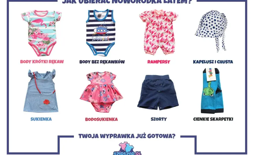 W co ubrać noworodka latem - najważniejsze zasady i porady dla rodziców