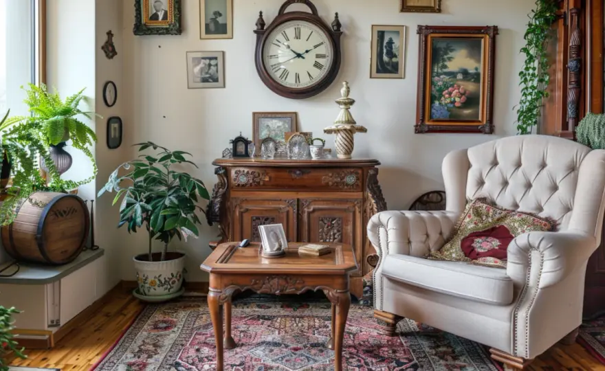 Salon w stylu vintage: Jak urządzić wnętrze?