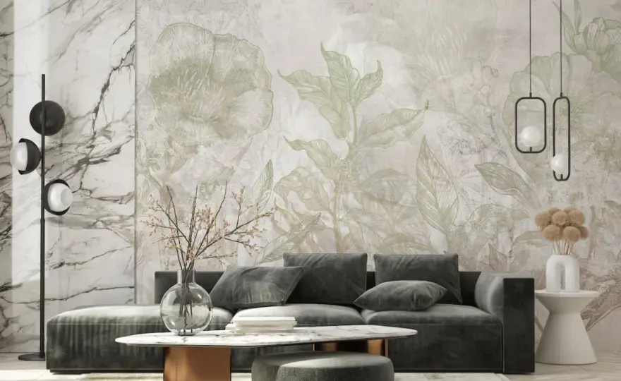 Modne tapety do salonu – trendy, które odmieniają wnętrze i dodają stylu