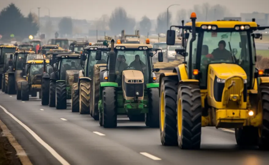 Protesty rolników we Francji: oblężenie Paryża i żądania.
