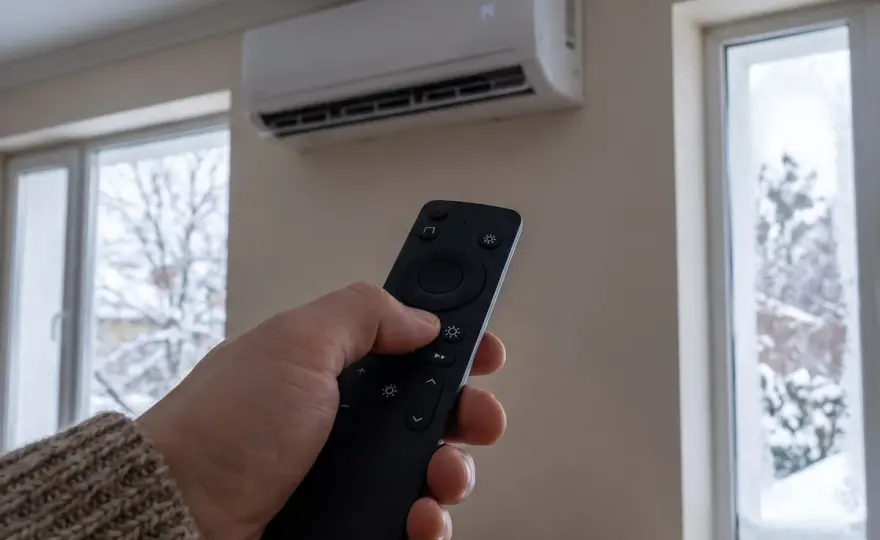 Icono de calor en aire acondicionado - cómo activar HEAT