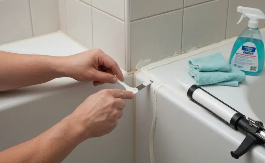 Uszczelnianie wanny silikonem - poradnik krok po kroku
