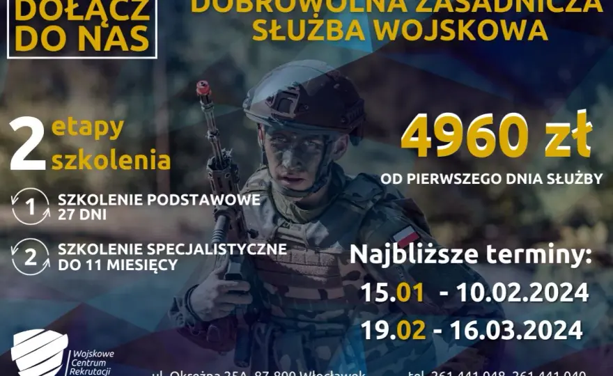 Ile godzin pracy w dobrowolnej zasadniczej służbie wojskowej?