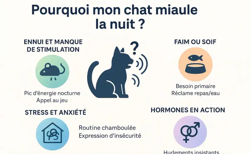 Chat miaule la nuit - Causes et solutions pour des nuits calmes