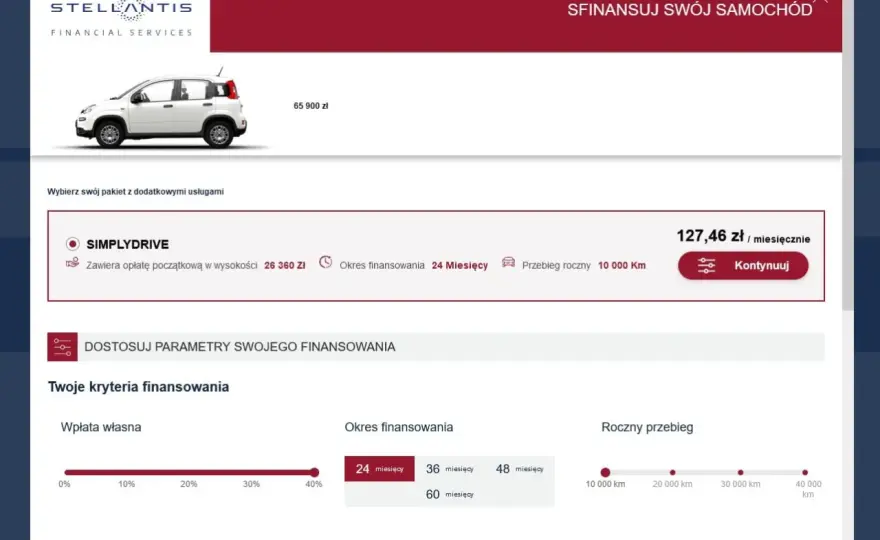 Finansowanie Fiata dla firmy - leasing, SimplyDrive czy wynajem?