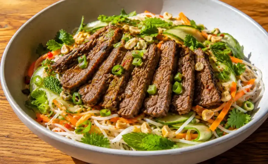 Asiatisk biffsallad - Så lyckas du med smak & balans