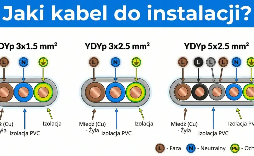 Kable do gniazdek - Jaki przekrój wybrać? Poradnik