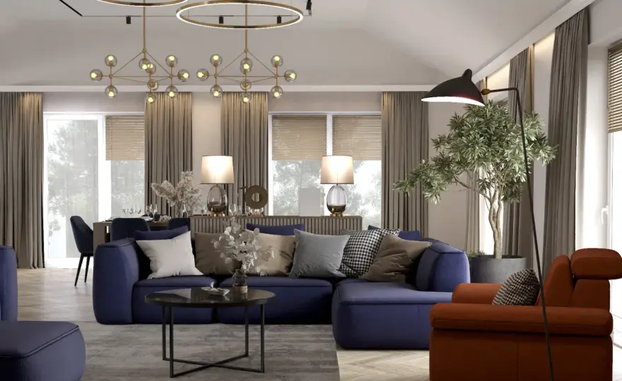 Salon z aneksem 30m2 - Projekt, który działa. Uniknij błędów!