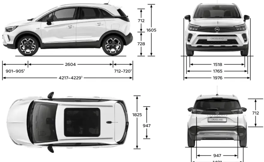 Opel Crossland wymiary - Czy te liczby mają sens w mieście?