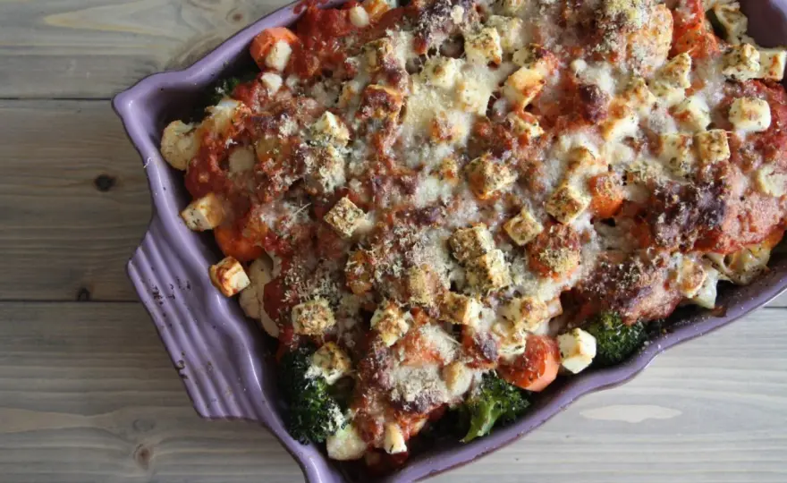 Vegetarisk ugnsomelett som blir saftig och smakrik