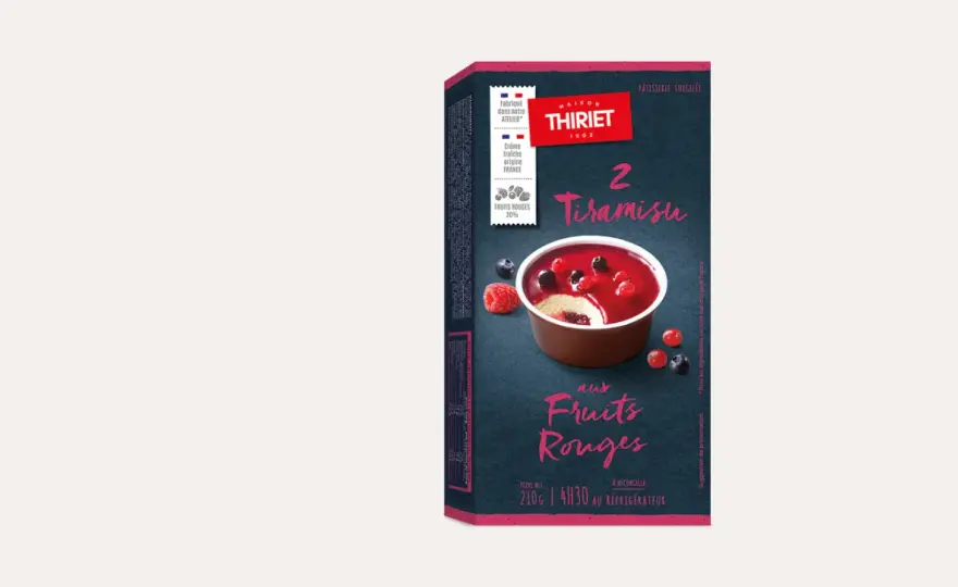 Tiramisu fruits rouges surgelés - Le secret d'une texture parfaite
