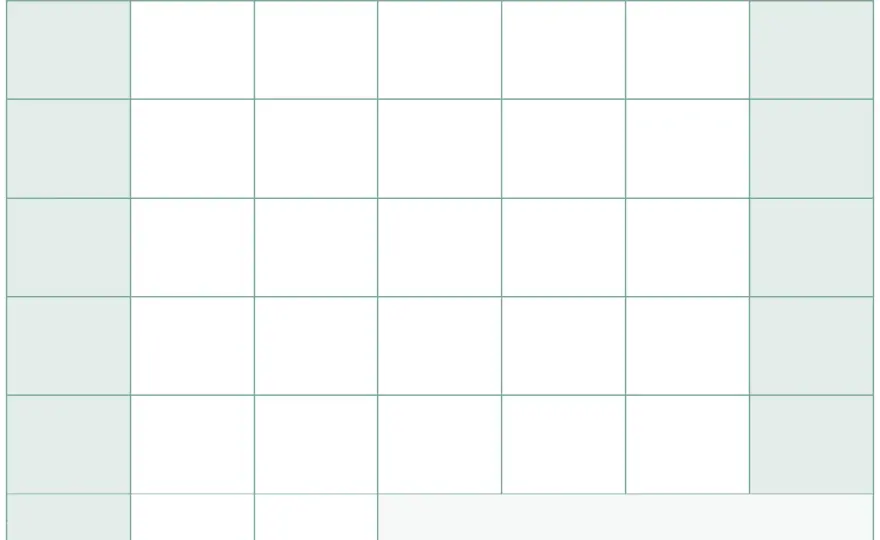 Calendario con numeri delle settimane ISO per KPI e report