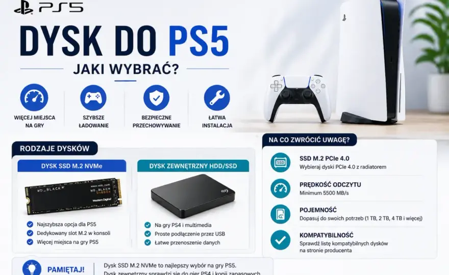 Jaki nośnik danych wybrać? HDD, SSD, NVMe i więcej!