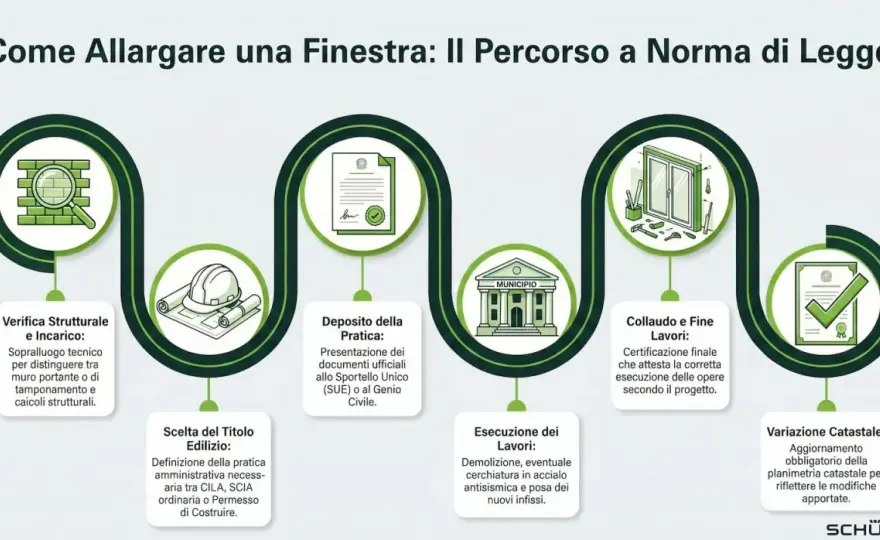 Aprire una finestra senza permesso - regole, SCIA e distanze