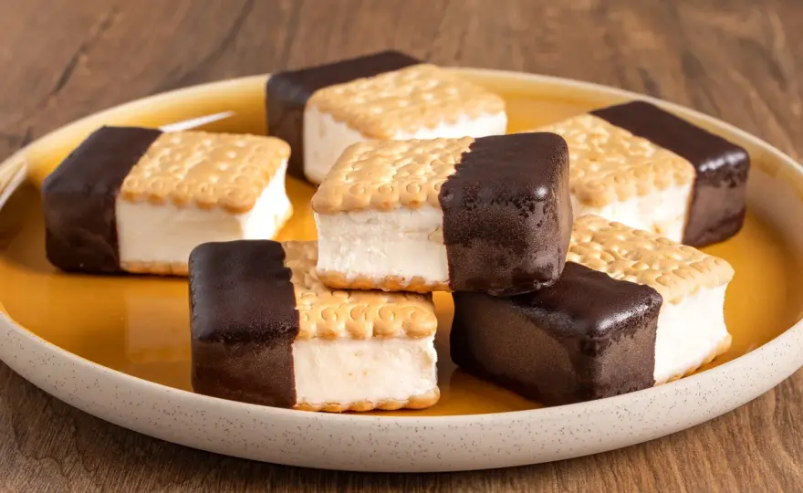 Biscotto gelato con Oro Saiwa - ricetta facile senza gelatiera