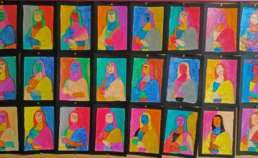Mona Lisa para niños - Manualidad que enseña arte y creatividad