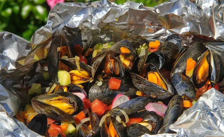 Moules au barbecue vin blanc - La recette parfaite en papillote